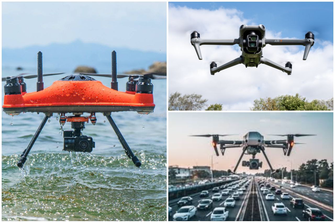 Fleet of drones for rental services